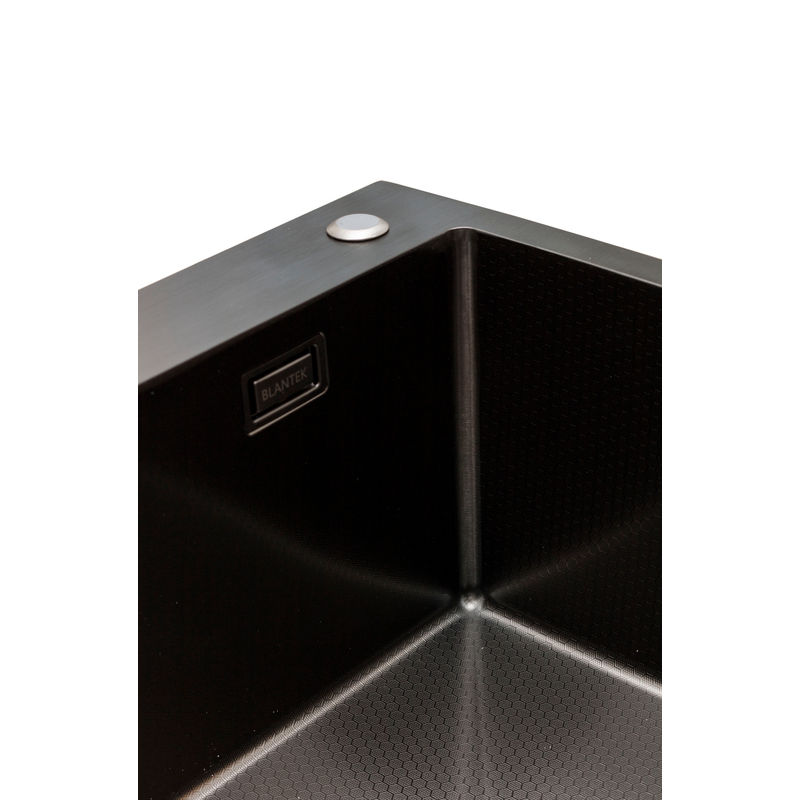 Кухонная мойка из нержавеющей стали BLANTEK LS-5050HN Honeycomb Nano black (+ 500B40B) 5050224