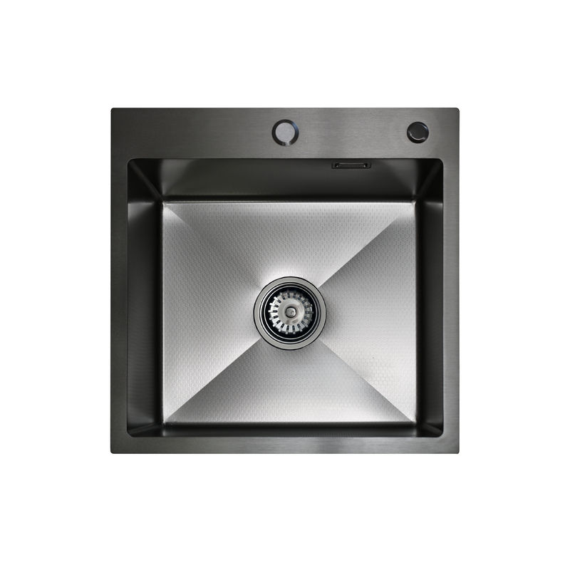 Кухонная мойка из нержавеющей стали BLANTEK LS-5050HN Honeycomb Nano black (+ 500B40B) 5050224