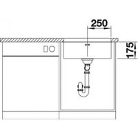 Кухонная мойка из нержавеющей стали Blanco Supra 500-U 518205 (без клапана-автомата) — 8