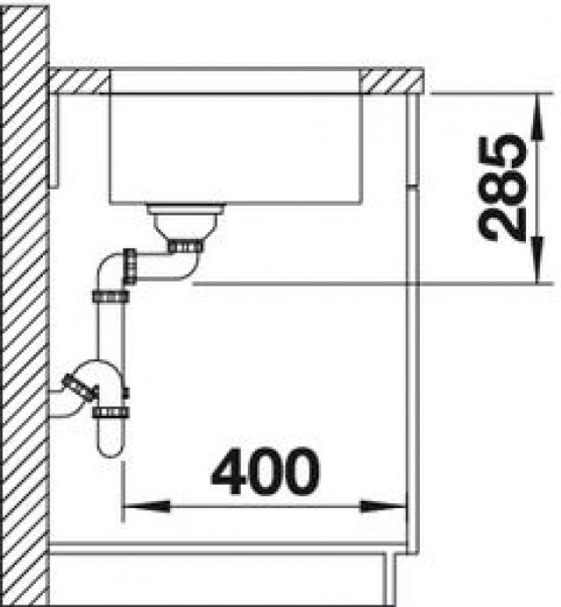Кухонная мойка Blanco Supra 500-U 518205 (без клапана-автомата)