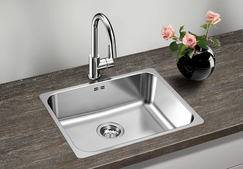 Смеситель для кухни Blanco Mida-S Silgranit 521454 (хром)