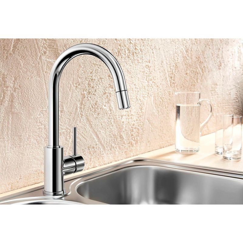 Смеситель для кухни Blanco Mida-S Silgranit 521454 (хром)