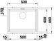 Кухонная мойка Blanco Subline 500-U 523436 (белый)
