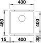 Кухонная мойка Blanco Subline 400-U 525990 (черный)