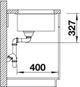Кухонная мойка Blanco Subline 400-U 525990 (черный)