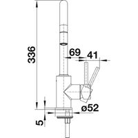 Смеситель для кухни Blanco Mida-S Silgranit 526653 (черный матовый) — 4