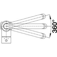 Смеситель для кухни Blanco Mida-S Silgranit 526653 (черный матовый) — 5