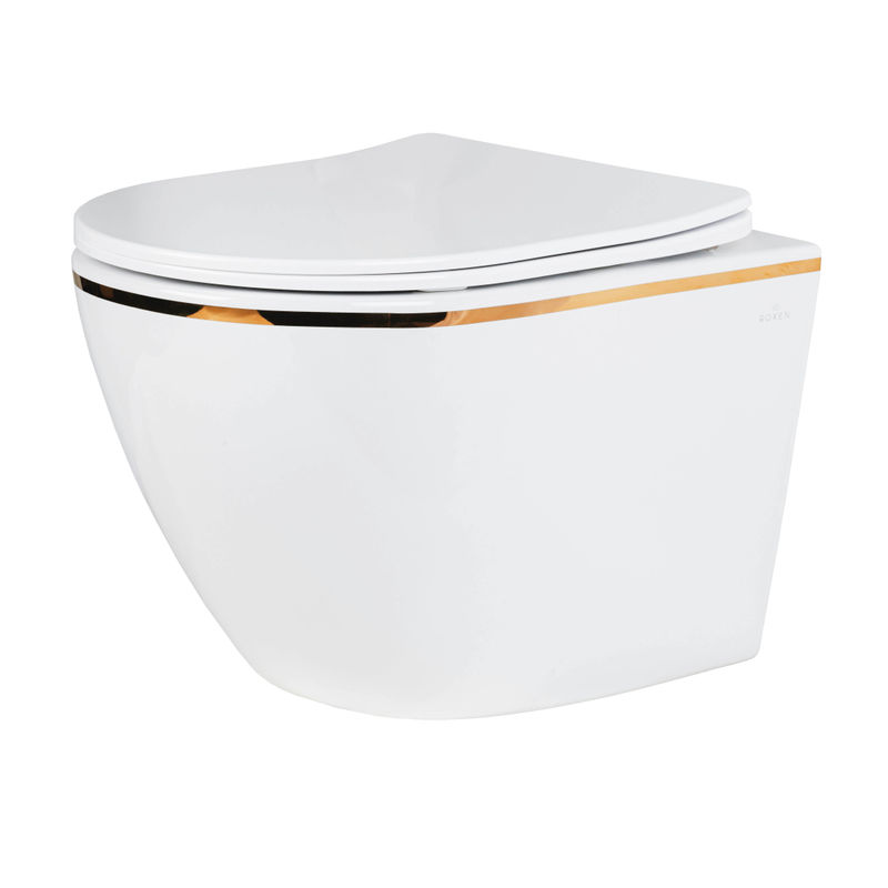 Подвесной унитаз Roxen Antares Gold 530110-01G
