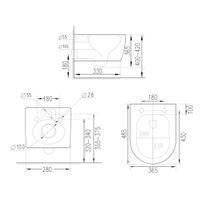 Унитаз подвесной с инсталляцией Roxen StounFix Dual Fresh 530326 6 в 1 (состоит из: 710200, Santi 410260M, 530185-02) — 13