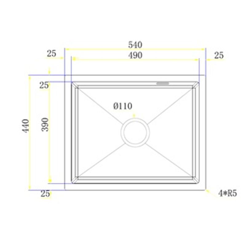 Кухонная мойка из нержавеющей стали BLANTEK LS-5444B Nano black (+500B40B1) 5444223