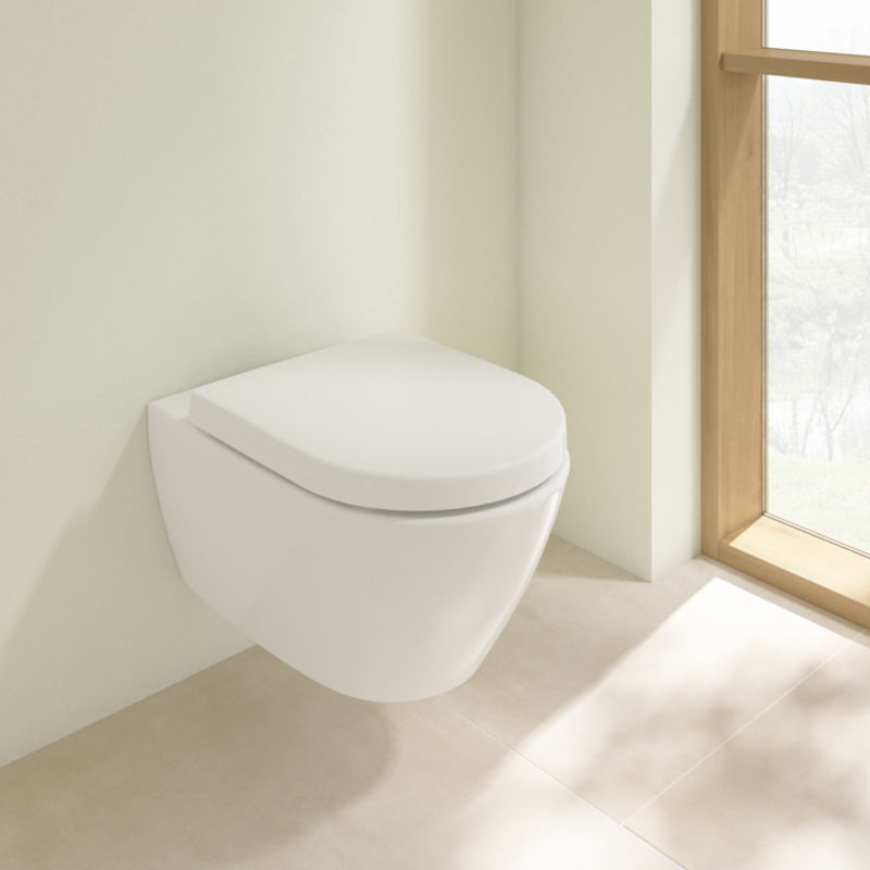 Подвесной унитаз Villeroy&Boch Subway 2.0 5614R001 37x56,5 безободковый