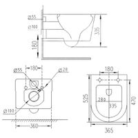 Унитаз подвесной с инсталляцией Roxen StounFix Dual Fresh 568244 6 в 1 (состоит из: 710200, Santi 410280M; 530155-01) — 18