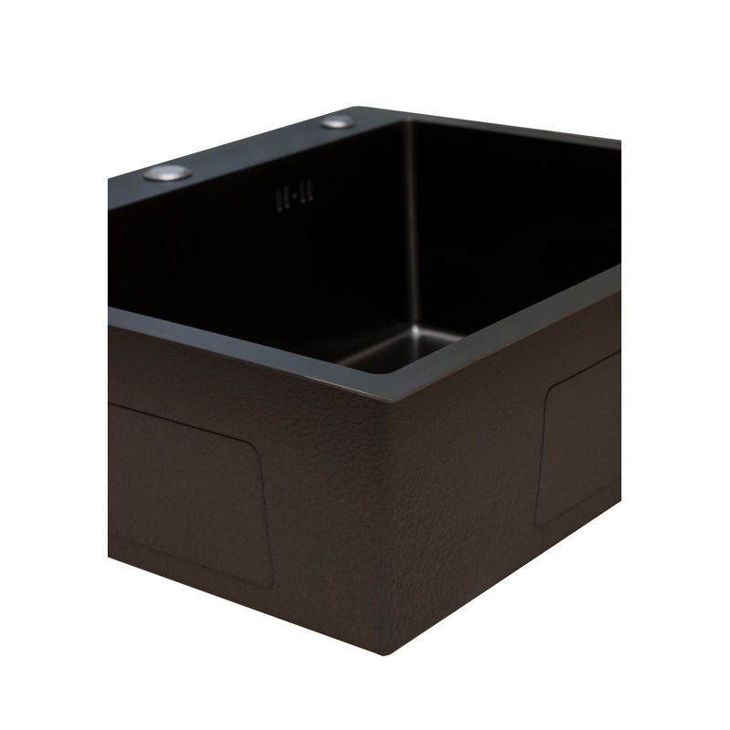 Кухонная мойка из нержавеющей стали BLANTEK FS-5848B Nano black ECO (+501F40-B) 5848203