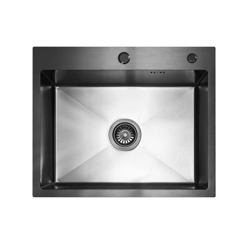 Кухонная мойка из нержавеющей стали BLANTEK FS-5848B Nano black ECO (+501F40-B) 5848203