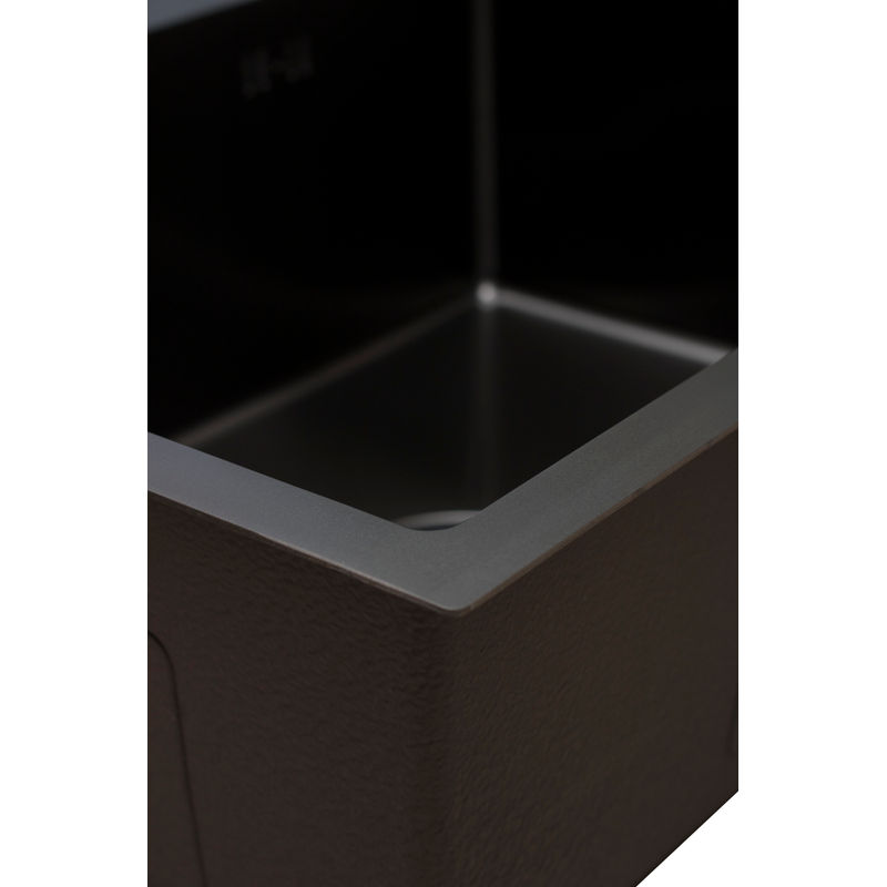 Кухонная мойка из нержавеющей стали BLANTEK FS-5848B Nano black ECO (+501F40-B) 5848203