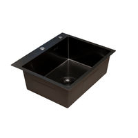 Кухонная мойка из нержавеющей стали BLANTEK FS-5848B Nano black ECO (+501F40-B) 5848203 — 2