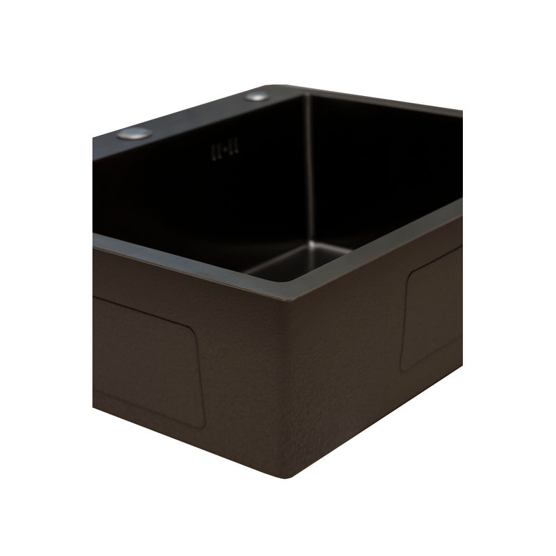 Кухонная мойка из нержавеющей стали BLANTEK FS-5848HN Honeycomb Nano black ECO (+501F40-B) 5848204