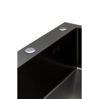 Кухонная мойка из нержавеющей стали BLANTEK FS-5848HN Honeycomb Nano black ECO (+501F40-B) 5848204 — 4