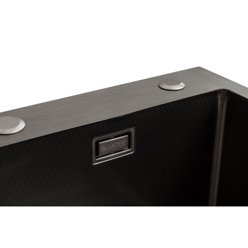 Кухонная мойка из нержавеющей стали BLANTEK LS-5848HN Honeycomb Nano black (+ 500B40B) 5848224