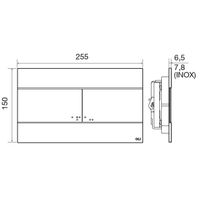Инсталляция для унитаза OLI 80 600151+154962 с клавишей смыва Slim золото — 3