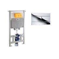 Инсталляция для унитаза OLI 80 600151+659044 с клавишей смыва Slim хром — 1