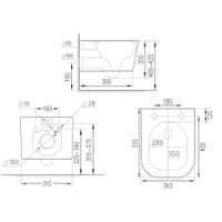 Унитаз подвесной с инсталляцией Roxen StounFix Dual Fresh 608961 6 в 1 (состоит из: 710200, Caspia 410280M; 530135-01X) — 16