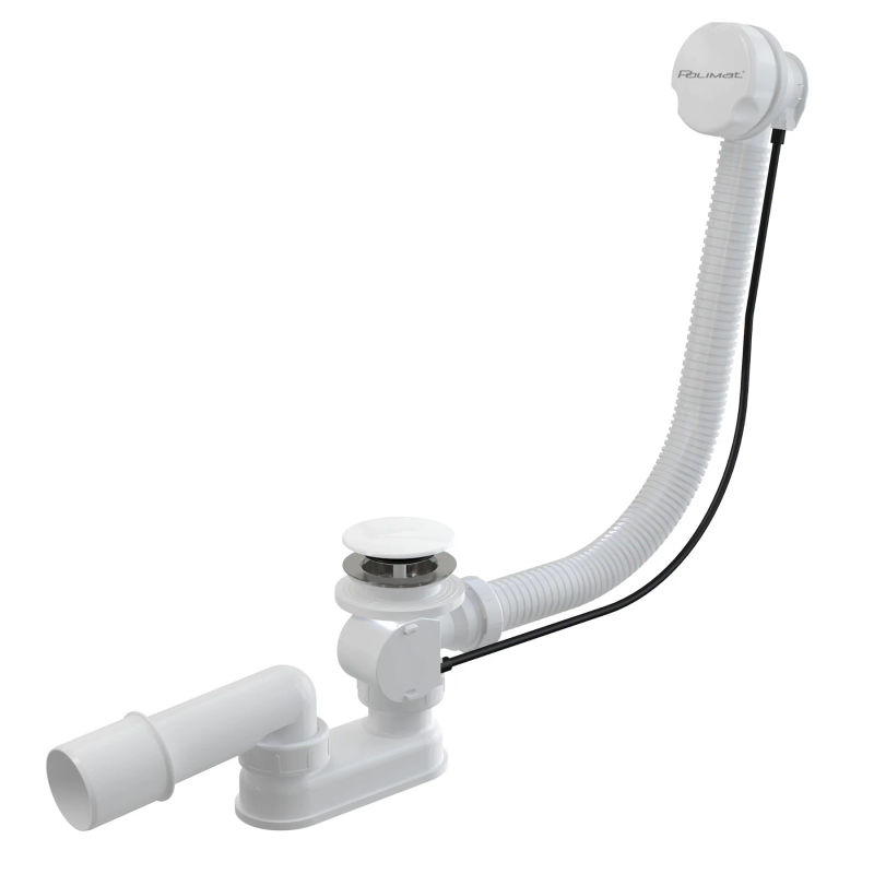 Сифон для ванны Polimat 6103064 автомат белый