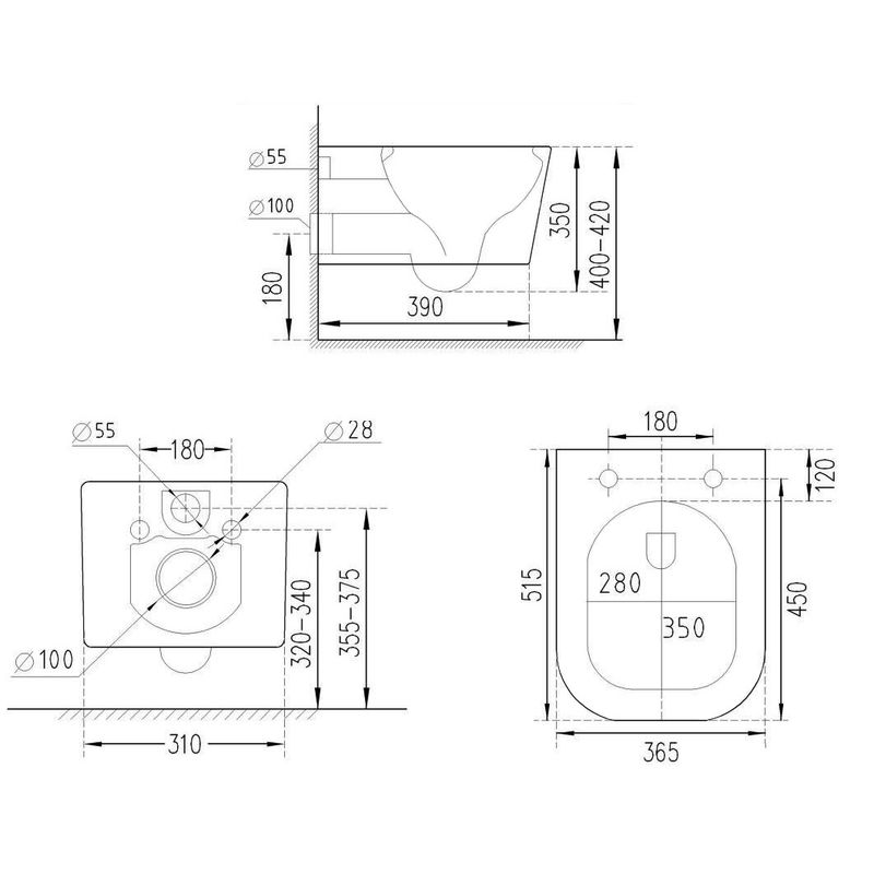 Унитаз подвесной с инсталляцией Roxen StounFix Dual Fresh 621774 6 в 1 (состоит из: 710200, Steel 420280G; 530145-01)
