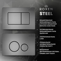 Унитаз подвесной с инсталляцией Roxen StounFix Dual Fresh 625385 6 в 1 (состоит из: 710200, Steel 420260G; 530185-02) — 14