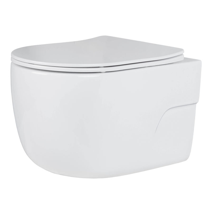 Унитаз подвесной с инсталляцией Roxen StounFix Dual Fresh 636623 6 в 1 (состоит из: 710200, Glass 430280W; 530155-01)
