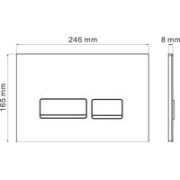 Унитаз подвесной с инсталляцией Roxen StounFix Dual Fresh 636623 6 в 1 (состоит из: 710200, Glass 430280W; 530155-01) — 19