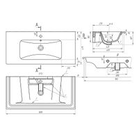 Раковина Dreja Эйфория 100 см / 641235 — 4