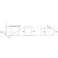 Приставной унитаз Roxen Antares Tornado 650185-01 — 6