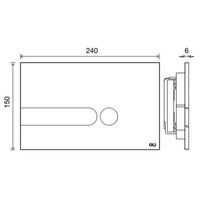 Кнопка смыва OLI Iplate 670001 белый — 2
