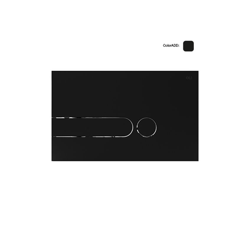 Кнопка смыва OLI Iplate 670005 черный soft-touch