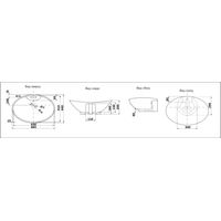 Раковина CeramaLux 7025 — 3