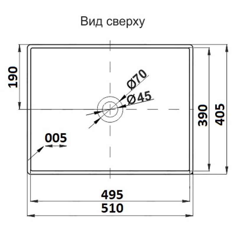 Раковина CeramaLux 7050K