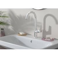 Смеситель для раковины Hansgrohe Logis 210 с донным клапаном / 71130000 хром — 2