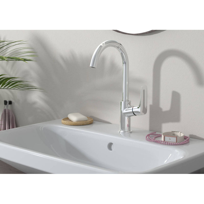 Смеситель для раковины Hansgrohe Logis 210 с донным клапаном / 71130000 хром
