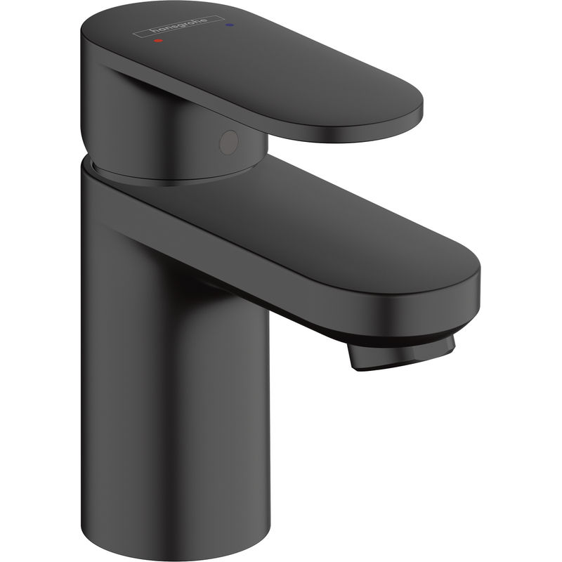 Смеситель для раковины Hansgrohe Vernis Blend 70 с донным клапаном / 71550670 матовый черный