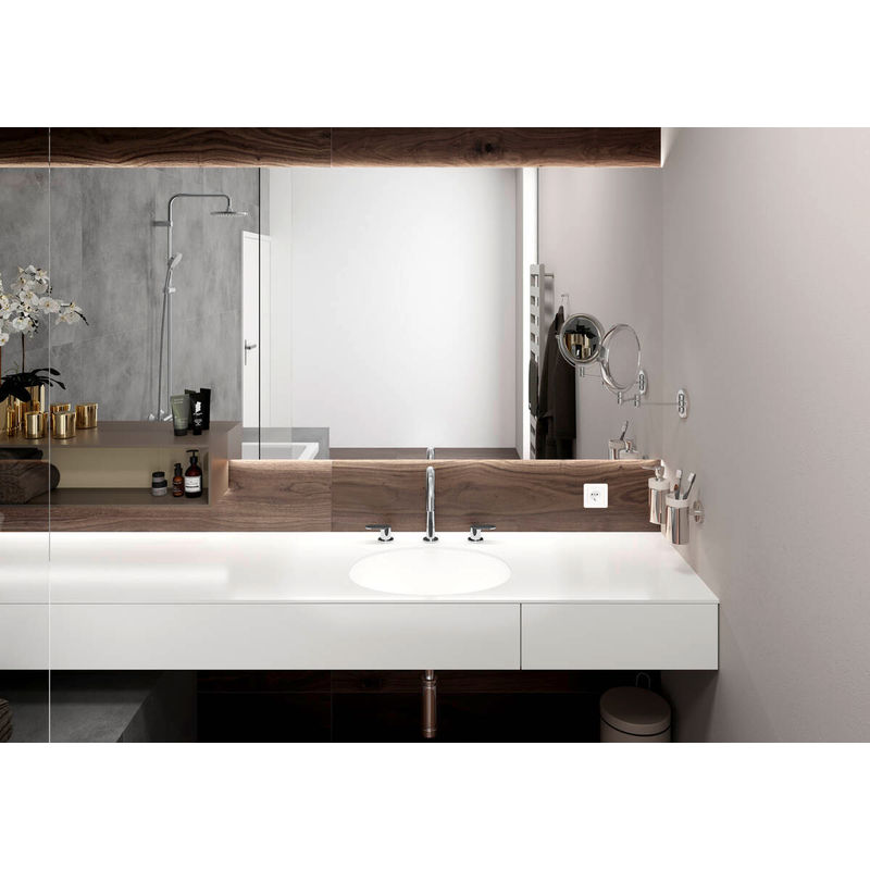 Смеситель для раковины Hansgrohe Vernis Blend с донным клапаном / 71553000 хром