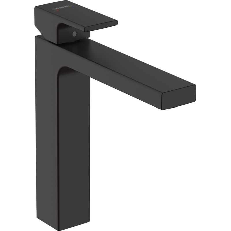 Смеситель для раковины Hansgrohe Vernis Shape 190 с донным клапаном / 71562670 матовый черный