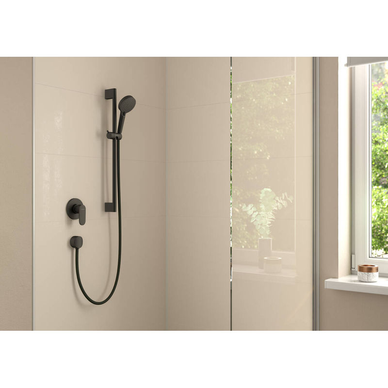 Смеситель скрытого монтажа для душа Hansgrohe Vernis Blend 71649670 черный матовый