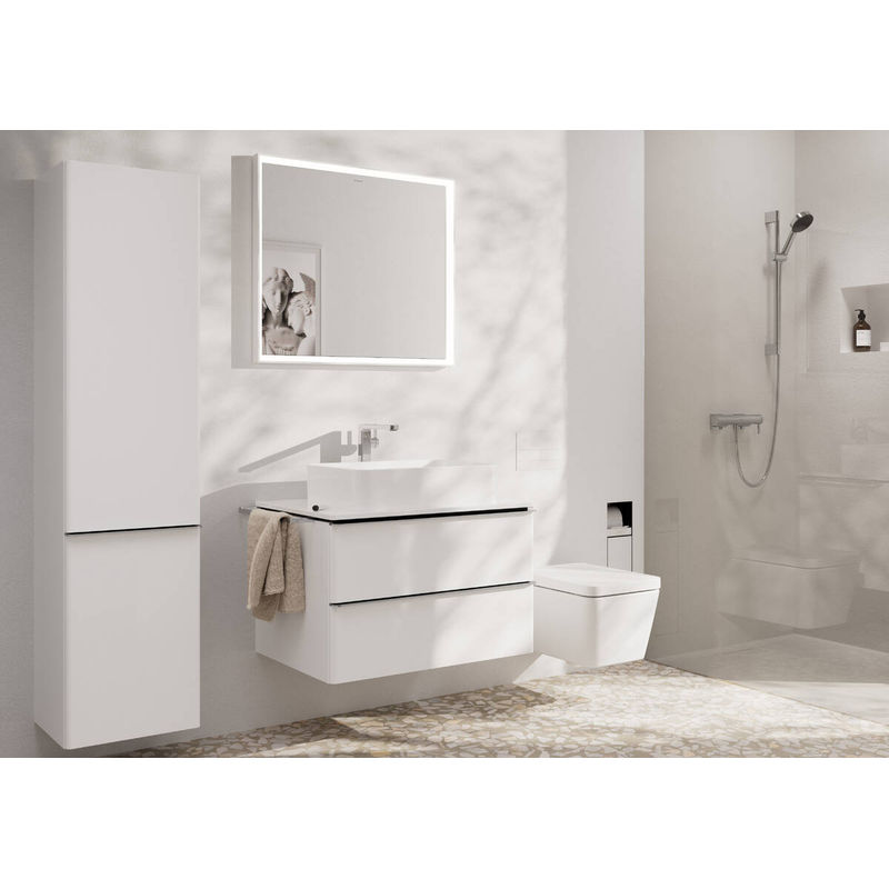 Смеситель для раковины Hansgrohe Tecturis E 240 с донным клапаном / 73070000 хром