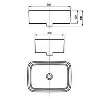Раковина Roca Mila 50×35 732700B000 белый — 2