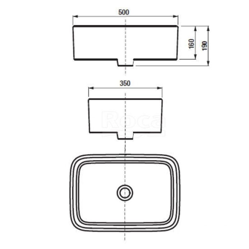 Раковина Roca Mila 50×35 732700B000 белый