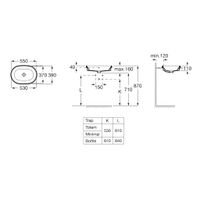 Раковина Roca Gap Round 73270Y5000 55x39 белый — 2