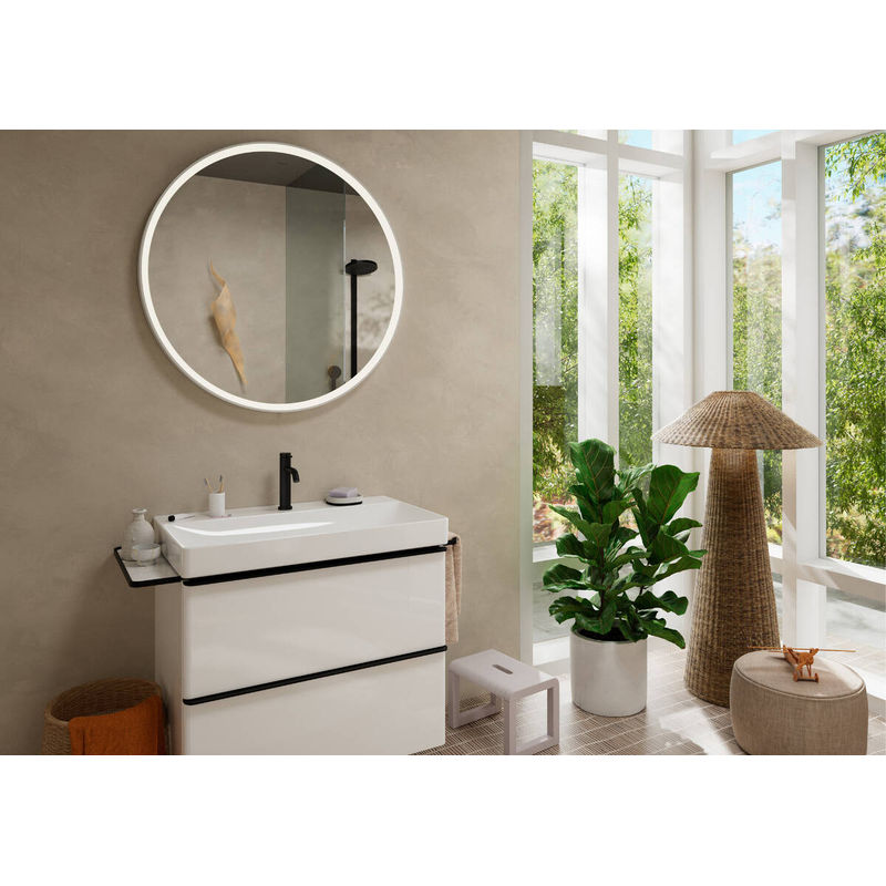 Смеситель для раковины Hansgrohe Tecturis S 110 73311670 матовый черный