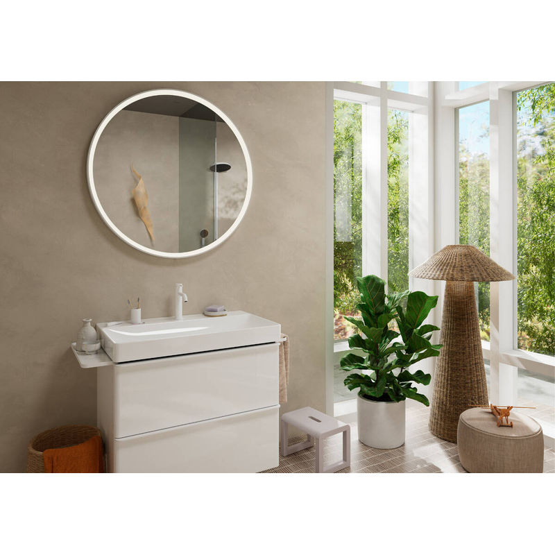 Смеситель для раковины Hansgrohe Tecturis S 110 73311700 матовый белый