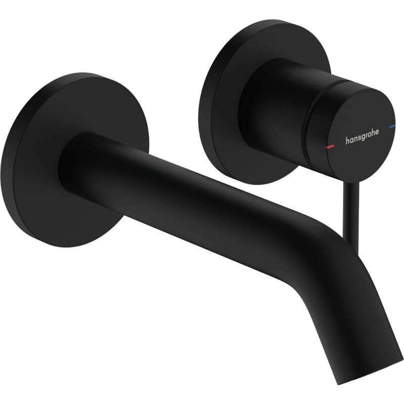 Смеситель скрытого монтажа для раковины Hansgrohe Tecturis S 73350670 матовый черный